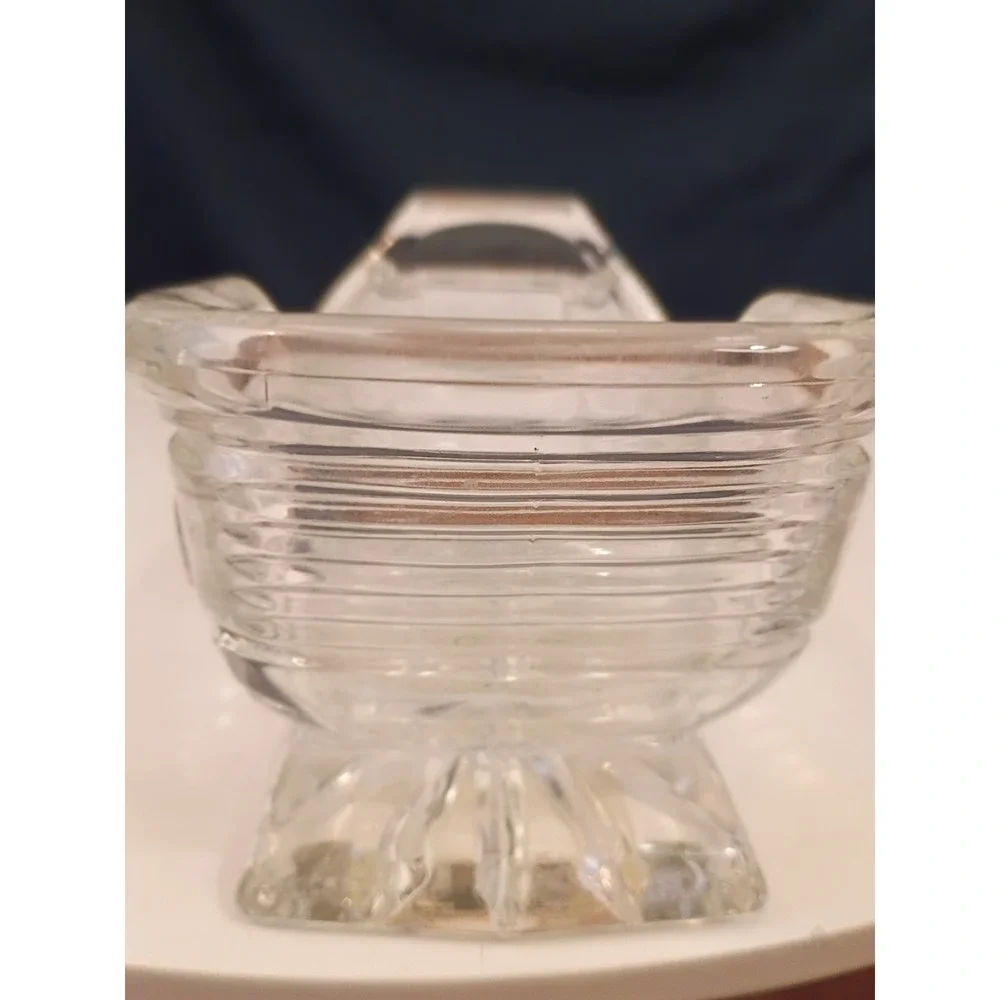 Home for the Holidays Crystal Sleigh Votive Holder 24% Lead Hand Cut Czech 1997